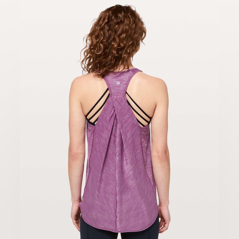 Lululemon Purple Essential Sport Workout Athletic Tank Top Women’s Size 8